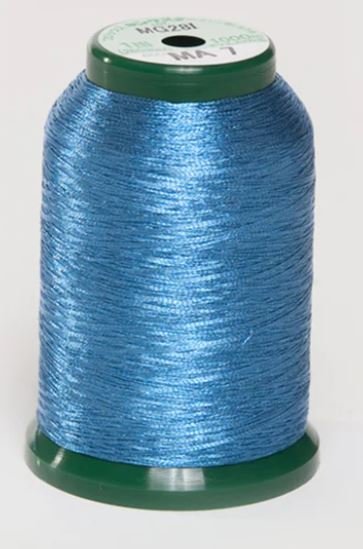 KingStar Metallic Embroidery Thread MA7 Pacific Blue