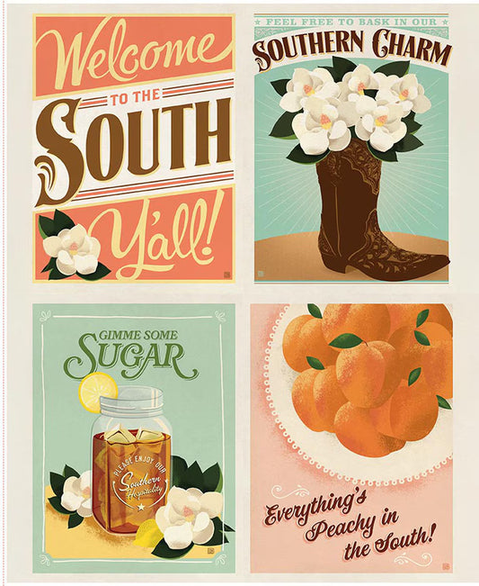 Southern Charm || 35-1/2" x 43-1/2" Pillow Panel