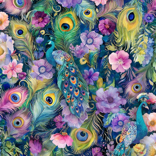 Wild Beauty || Peacock Peek-A-Boo || Floral