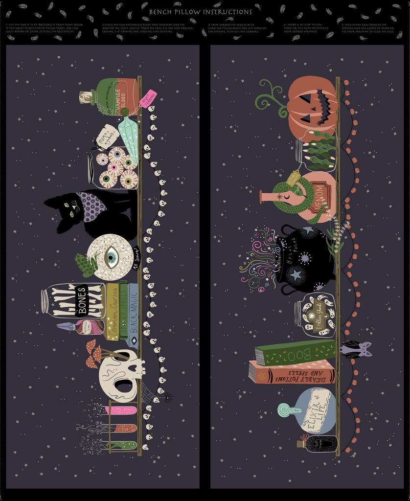 Love At First Bite || Spooky Bench Panel