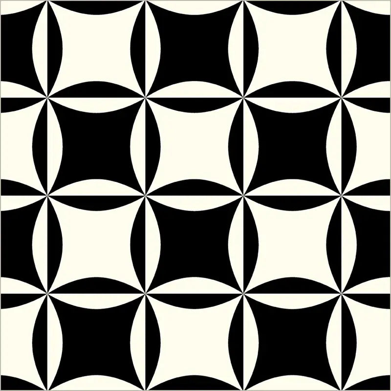 Perfect Points II || Cathedral Window || Black || Canvas