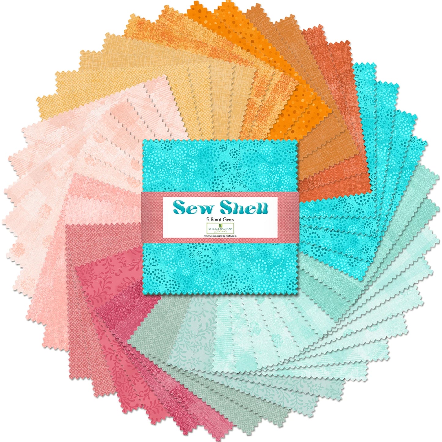 Sew Shell || 42 Pcs || Charm Pack