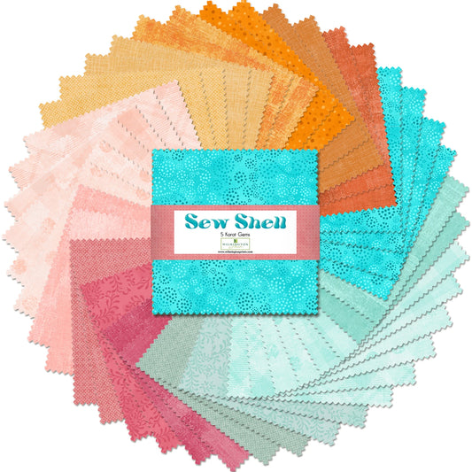 Sew Shell || 42 Pcs || Charm Pack