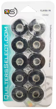 Prewound Class 15 Bobbins Black