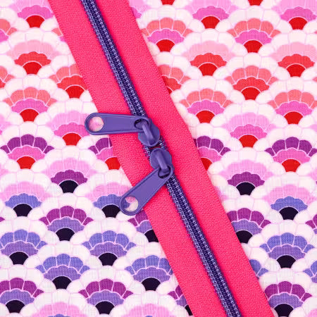 Renaissance Ribbons || Raspberry Rave || 30in Handbag Zipper