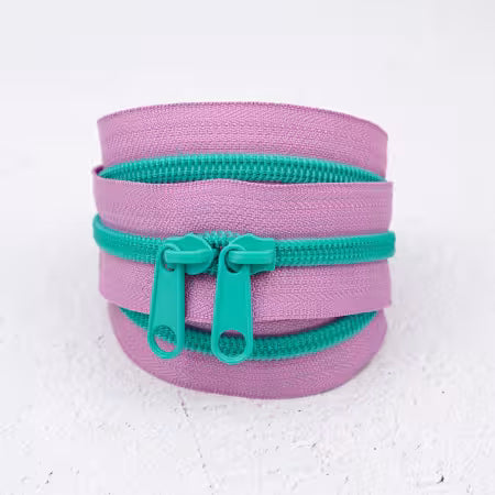 Renaissance Ribbons || Mermaid Mist || 30in Handbag Zipper