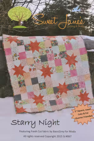 Starry Night Quilt Pattern by Checker Dist.