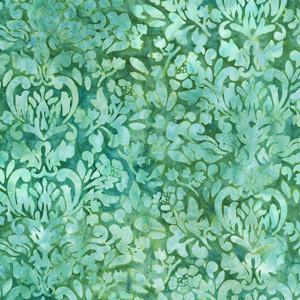 Bohemia Blooms || Floral and Foliage Plaid || Aqua