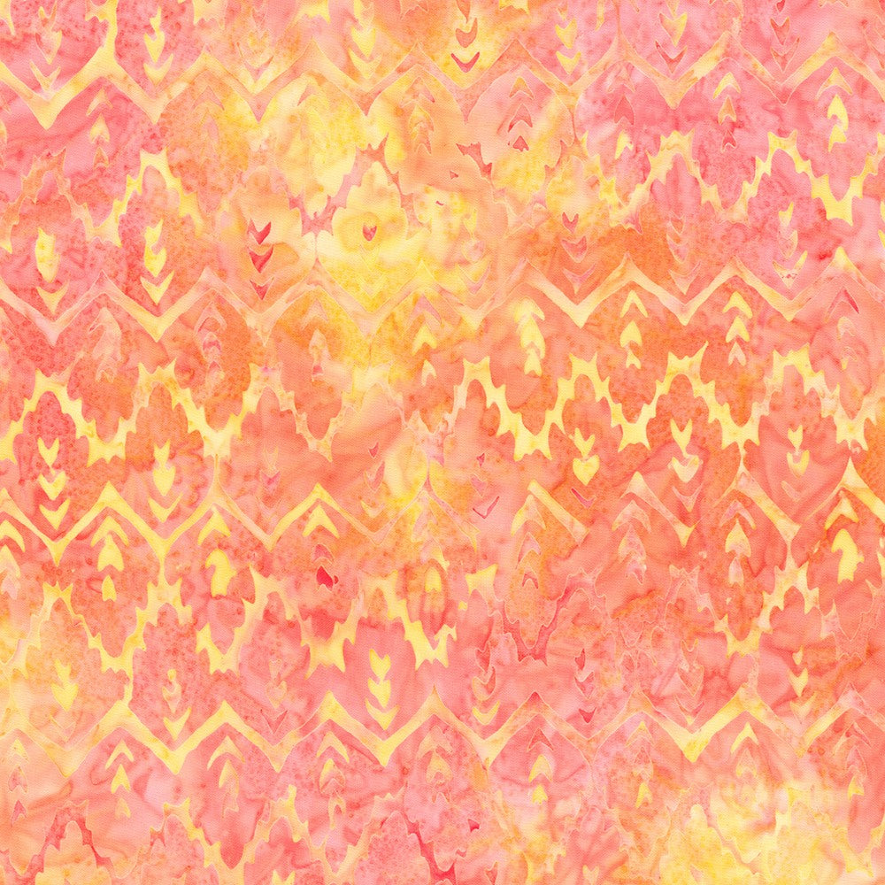 Bohemia Blooms || Floral Diamond Motif || Coral
