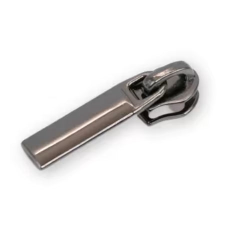 Four 3 Rectangle Zipper Pulls Gunmetal