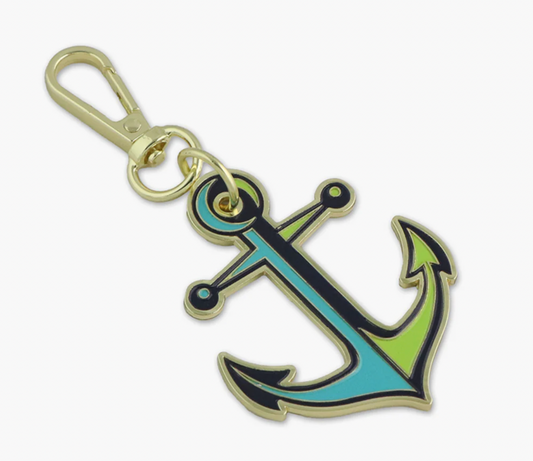 Tula Pink Floral Reef Collection: Anchors Aweigh Marine Bag Charm