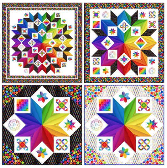 Color Play Starburst Quilt Pattern