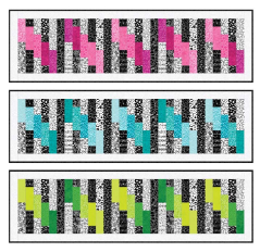 Basically Black & White 2 - A Splash of Color Table Runner Pattern