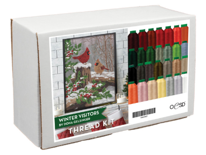 Winter Visitors Tiling Scene Thread Kit