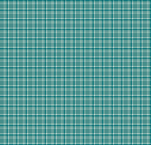 Arrival of Winter Plaid Teal