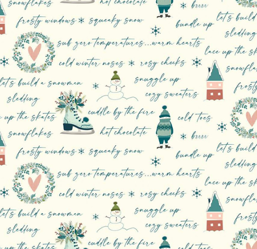 Arrival of Winter Text Cream