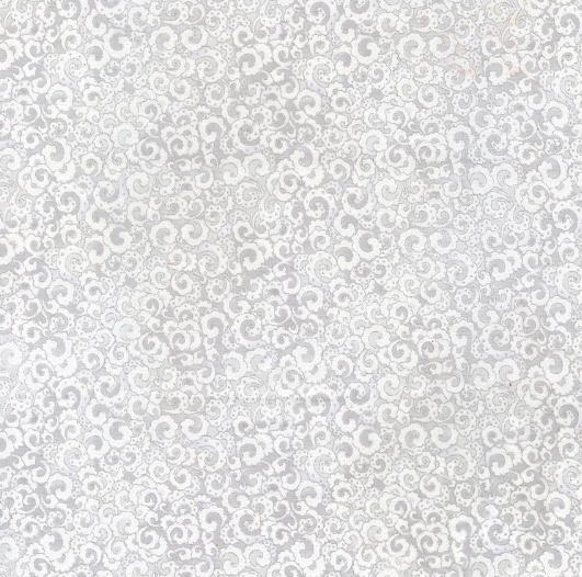 FLEUR-CM1008 - Icicle Packed Metallic Scrolls White