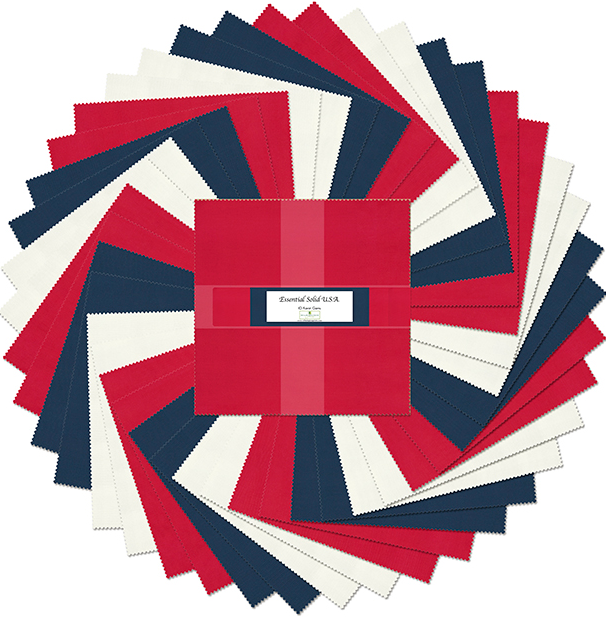 Essential Solid U.S.A. 10 in squares 515-18-515