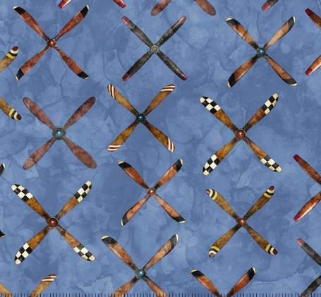 Flying High Propeller Geo Denim