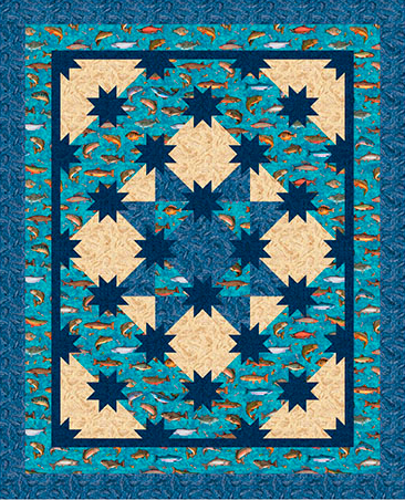 Fish Tails Quilt Pattern (River Hunter's Star)