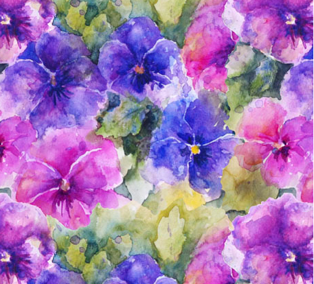 My Watercolor Garden Packed Pansy