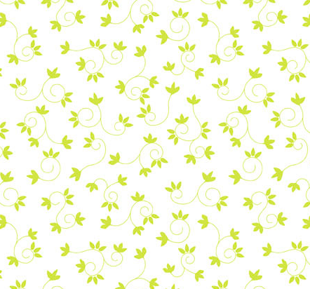 My Watercolor Garden Green Scroll and Flower