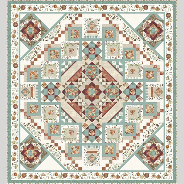 Season's Study BOM Quilt Fabric Kit