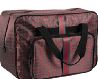 Sewing Machine Tote Red Check