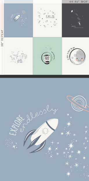 Stargazer Astromagical 36" x 44" Panel