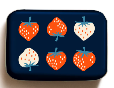 Strawberry Tin 4" x 3"