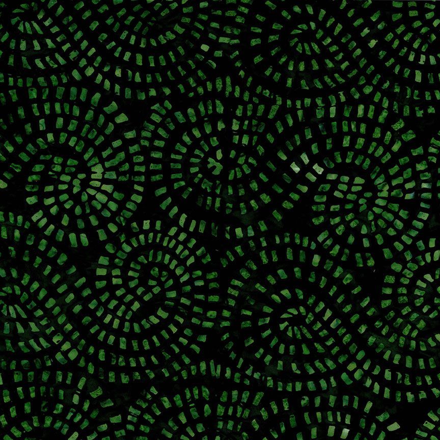 Tonga Geranium || Mosaic Swirl || Emerald