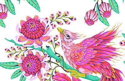 Tula Pink Hot Wings XL Project Bag