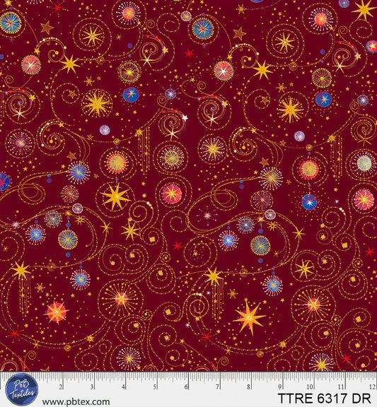 Turnowsky Treasures || Scrolls & Stars Red