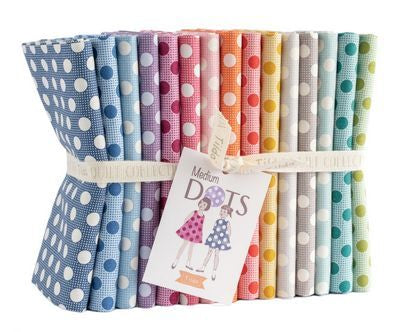Tilda Medium Dots Fat Quarter Bundle 15pc