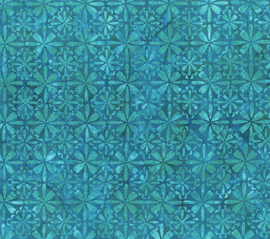 Tile Fusion Tile Floral - Cyan
