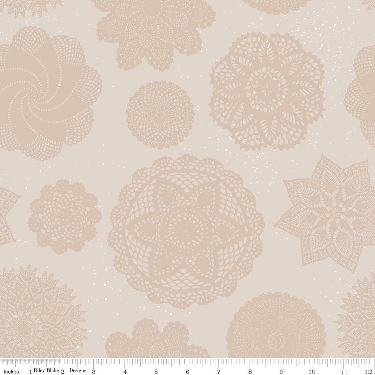 Correspondence || 107/108" Wide Back Doilies Latte