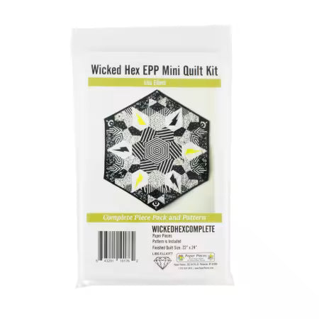 Paper Pieces Pack for Wicked Hex EPP Mini Quilt || Pattern Included