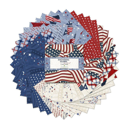 Founding Glory || 5" Karat Crystals (Charm Pack) 42 pre-cut squares