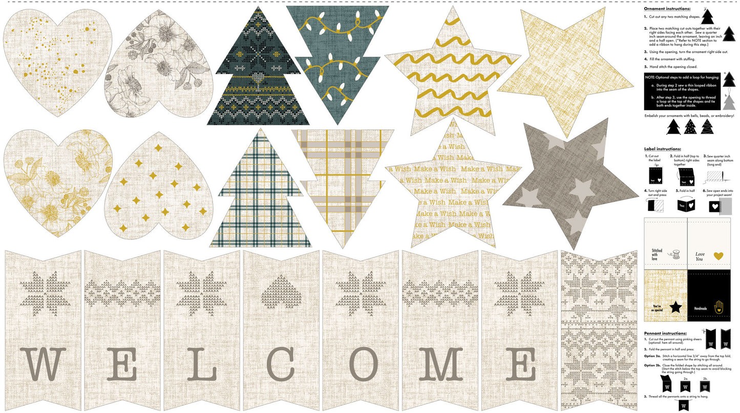 Winter Dreams White - 24" x 44" Winter Panel