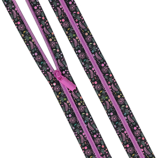Tula Pink Prince Charming Deja Vu || 3 Yards of #5 Zippers || Dandelion