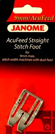 Janome 9mm AcuFeed Straight Stitch Foot