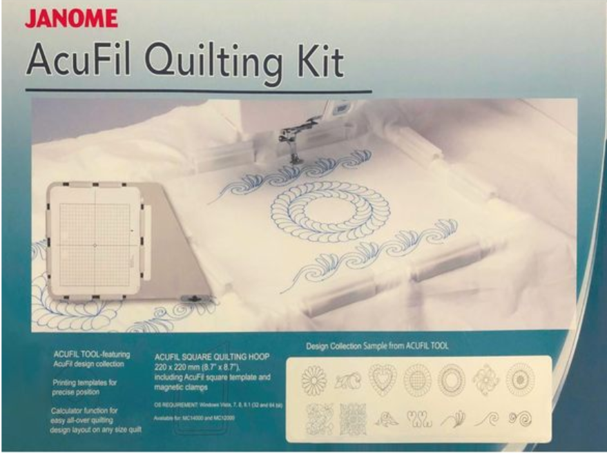 AcuFil Quilting Kit (8.7"x8.7" plus designs and software)