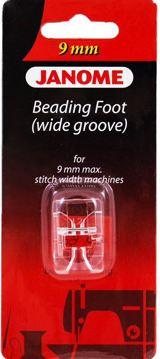 Janome 9mm Beading Foot (Wide Groove)