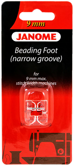 Janome 9mm Beading Foot (Narrow Groove)