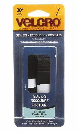 Velcro Sew On Black 3/4" x 30"