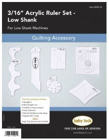 3/16 inch Ruler Kit - Low Shank and Longarm Machines BLRK-LS
