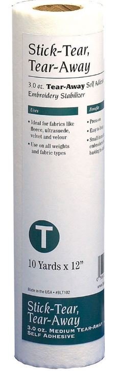 Babylock Stick-Tear Tear Away Self-Adhesive (3 Oz) 12" x 10 Yards