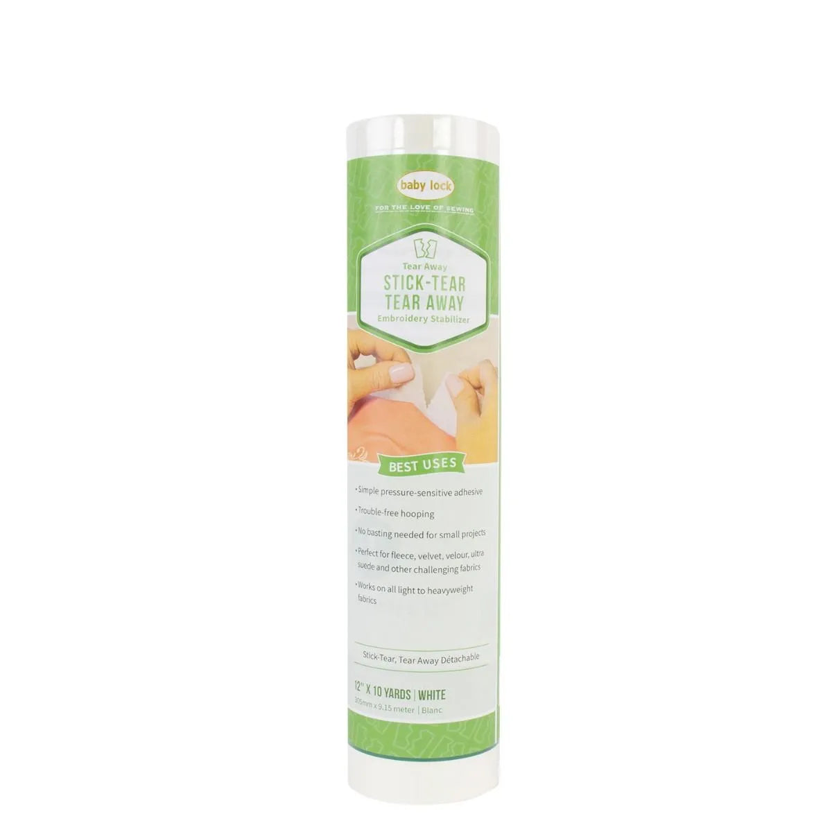 Babylock Stick-Tear Tear Away Self-Adhesive (3 Oz) 12" x 10 Yards