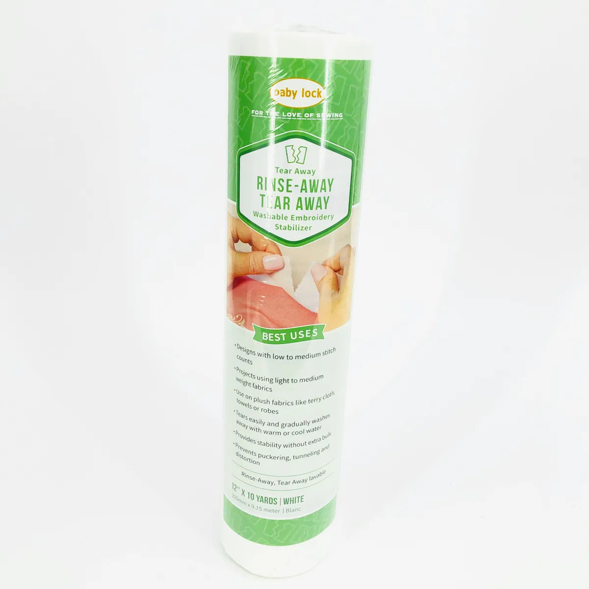 Babylock Rinse Away Tear Away (1.5 Oz) 12" x 10 Yards