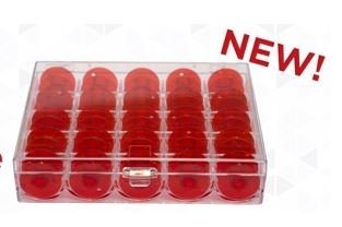 Janome Class 15 Red Bobbins (25pk)